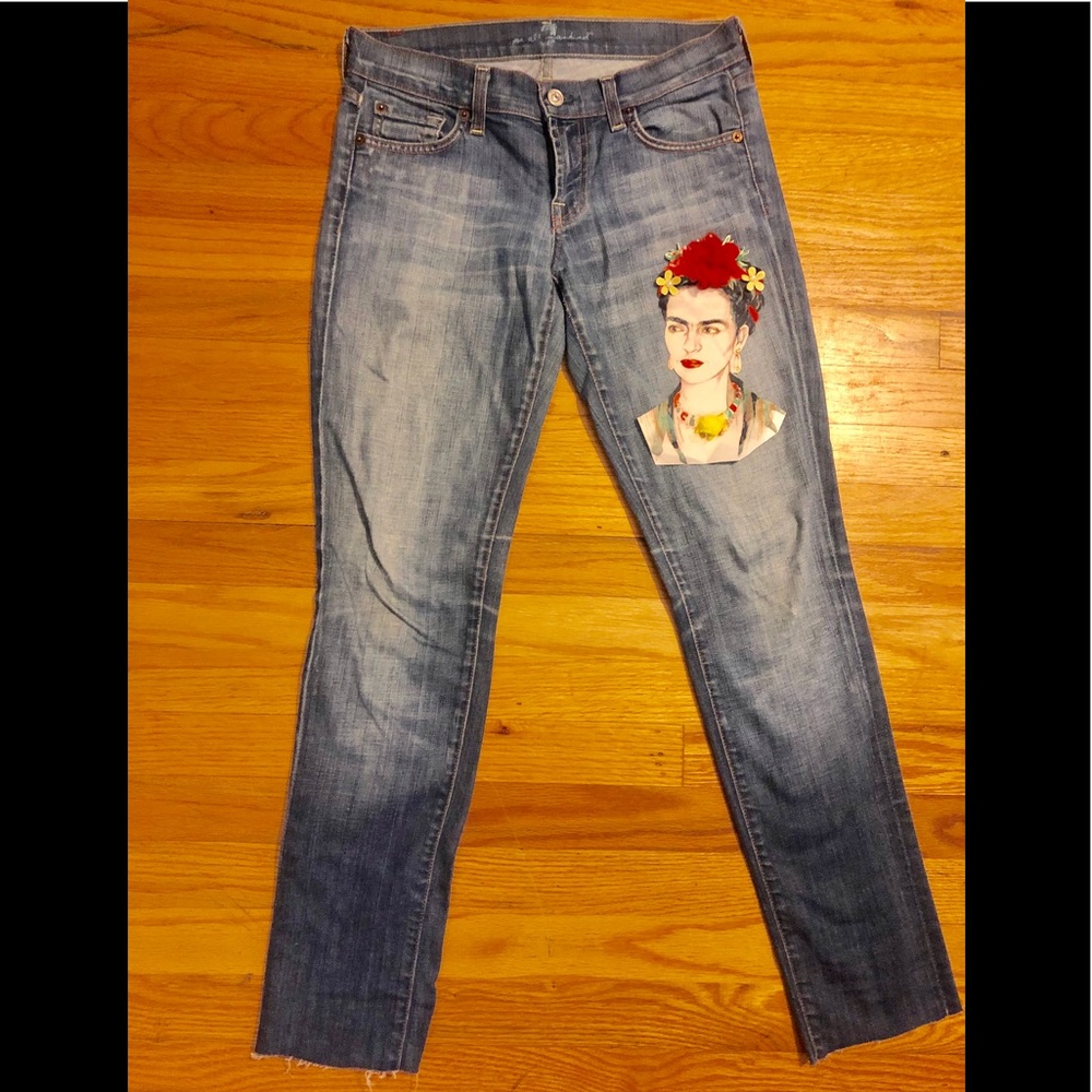 Frida Kahlo Seven for Mankind Jeans - Picture 2 of 2